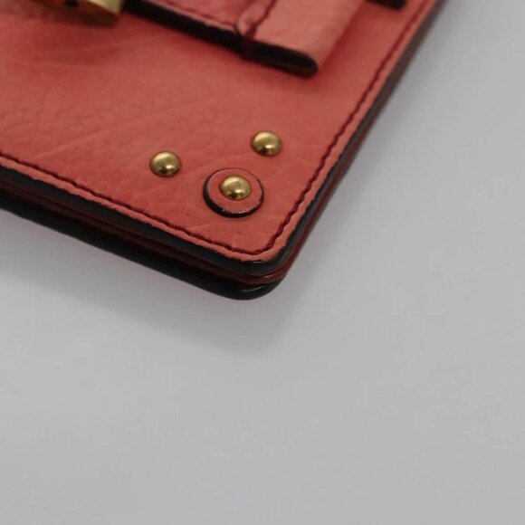 Chloe Card Case Leather Pink Auth 102045V - Picture 15 of 16